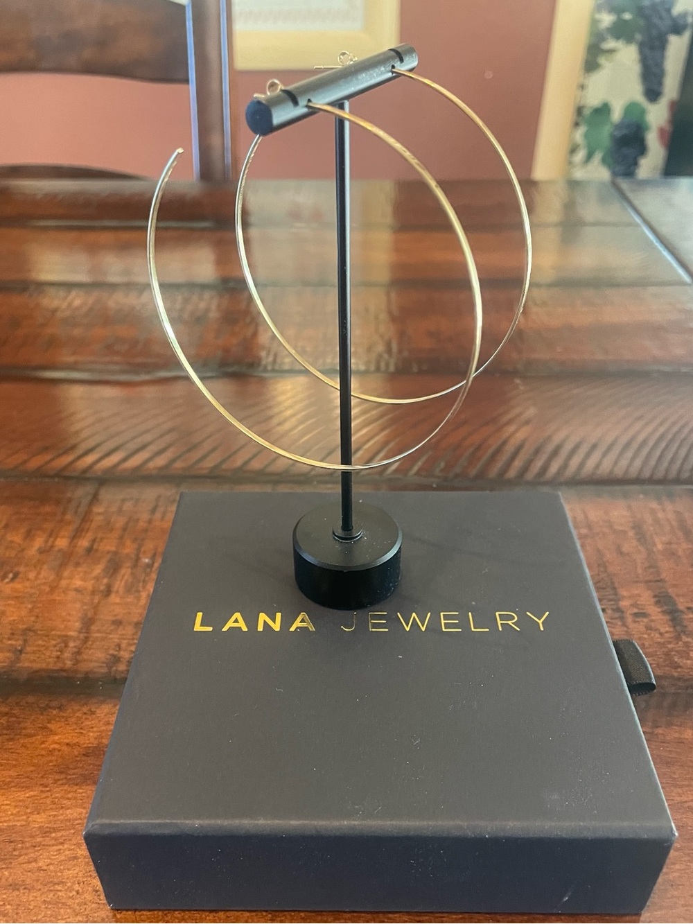 Lana Jewelry Gold Hoop Earrings - 3” X-Large Hoops, 80mm